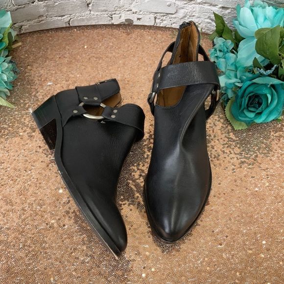 Frye Shoes - Frye Ray Harness Back zipper ankle bootie  10M